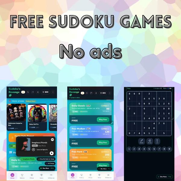Play Free Sudoku – No Ads, Just Fun!