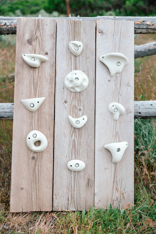 Premium Rock Climbing Holds (Moon Rocks) - Everett & Avery Co. - Indoor Climbing Wall - Rock Climbing Holds for Kids
