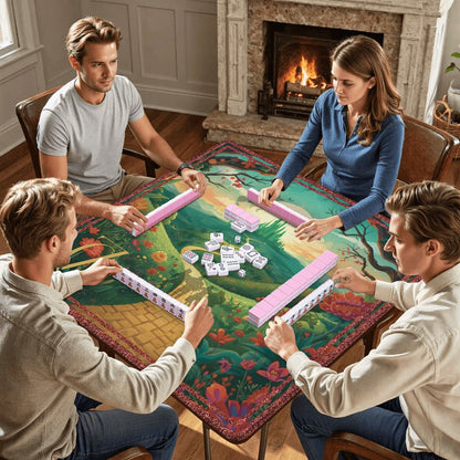Wizard Of Oz Mahjong Mat Whimsical Land Of