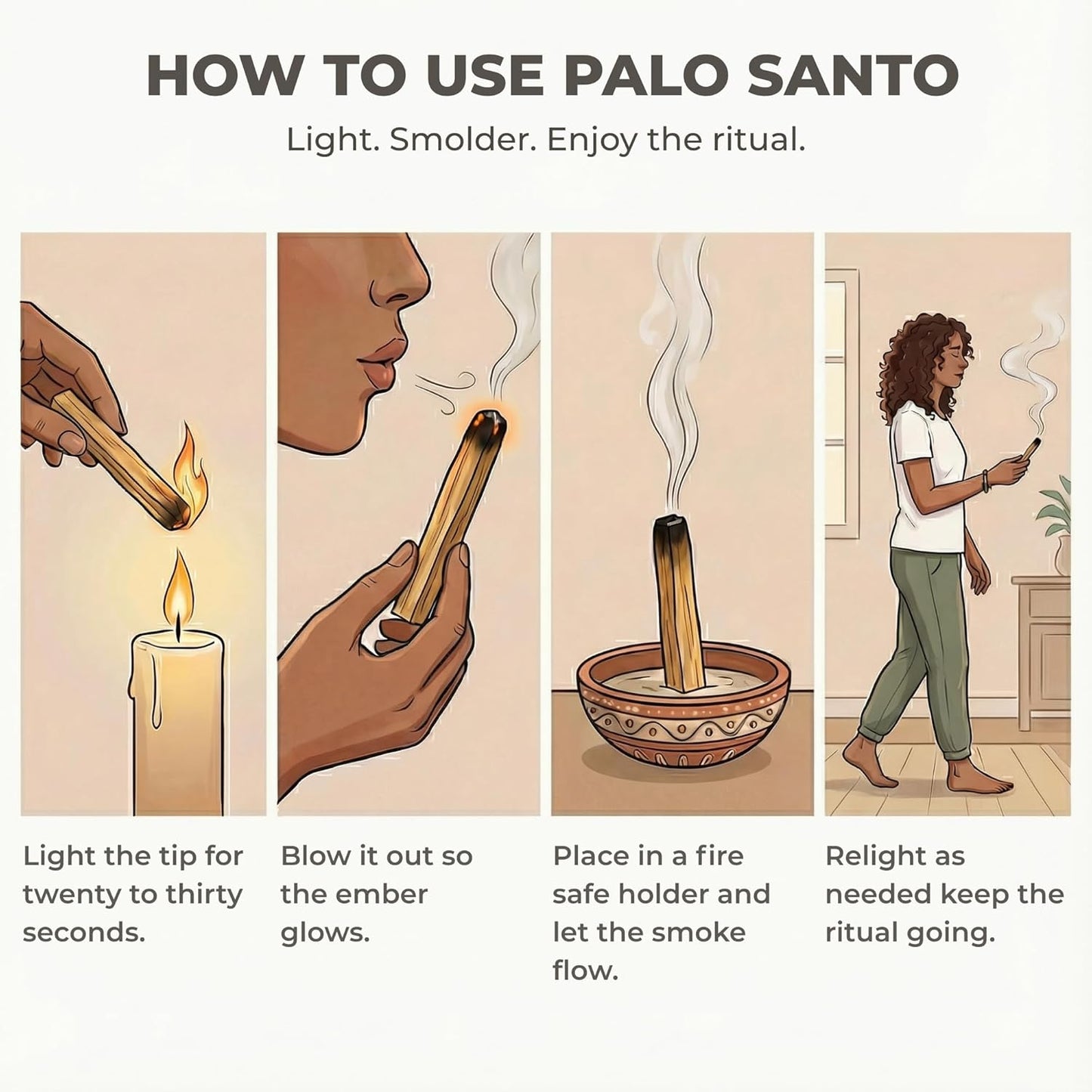 Palo Santo Wood Sticks (20 Pack)