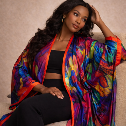 Color Blossom Kimono