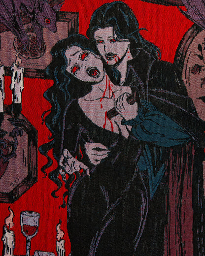 Love Bite - Vampire Romance Woven Blanket