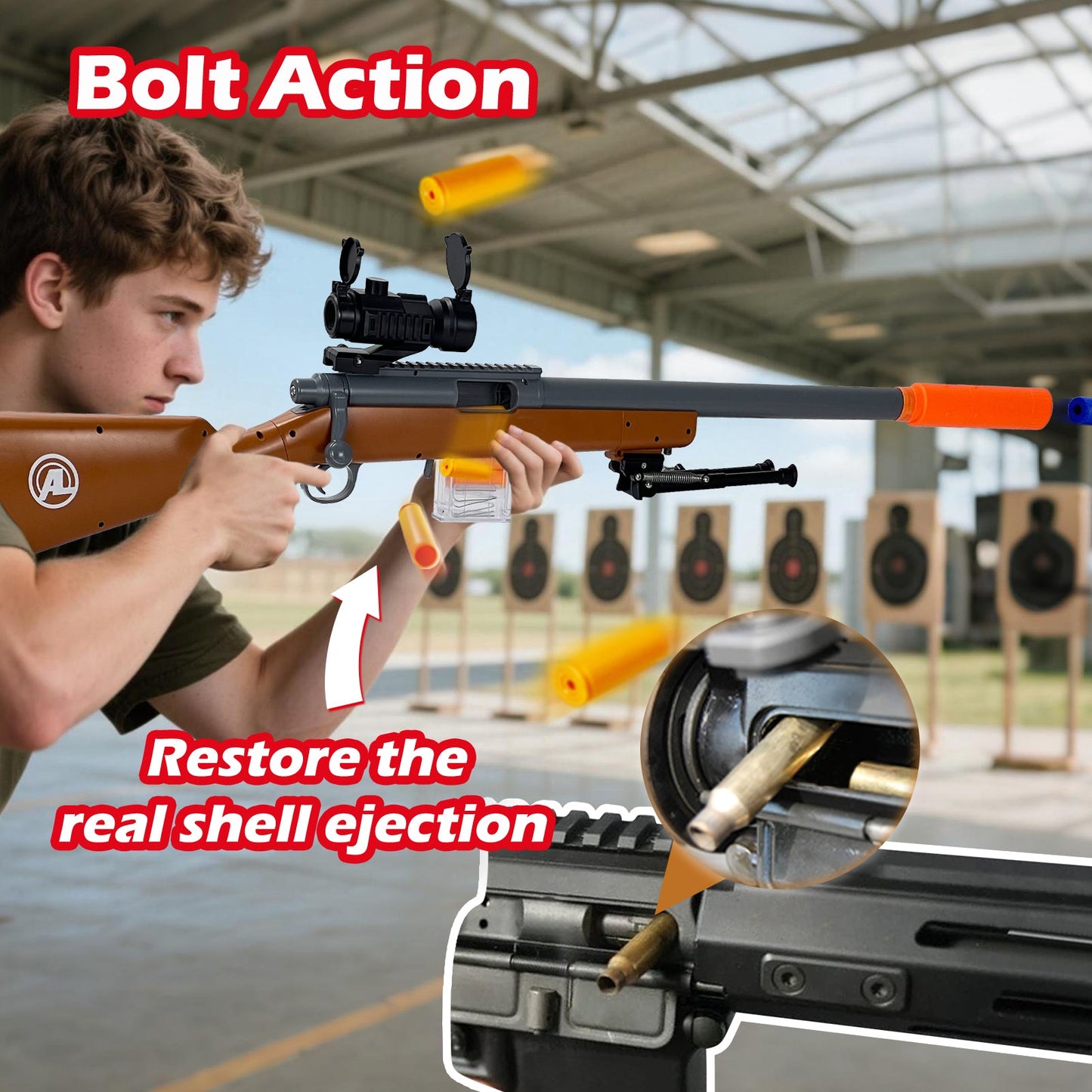 M24 Sniper Rifle Toy Brown