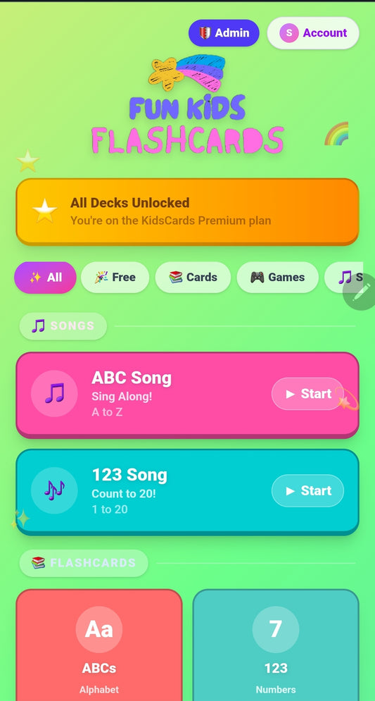 Fun Kids Flashcards