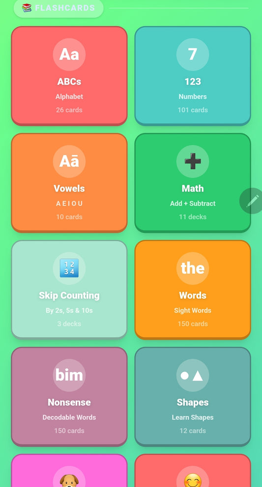 Fun Kids Flashcards