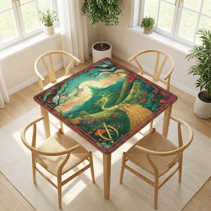 Wizard Of Oz Mahjong Mat Whimsical Land Of
