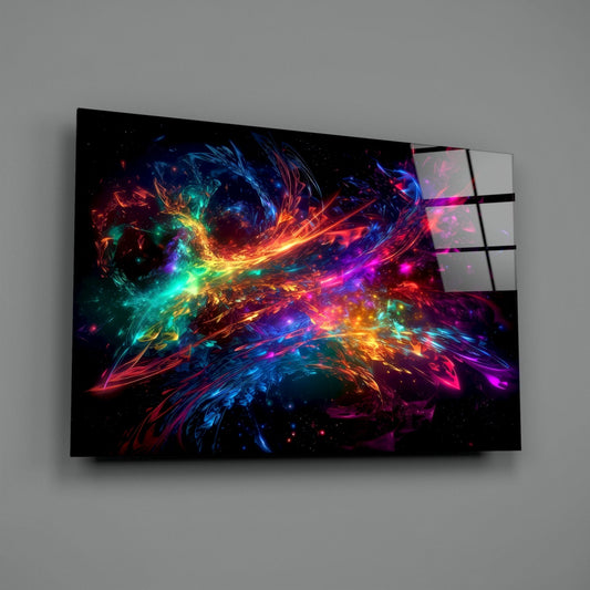 Colors of Space Glass Wall Art || Designer Collection