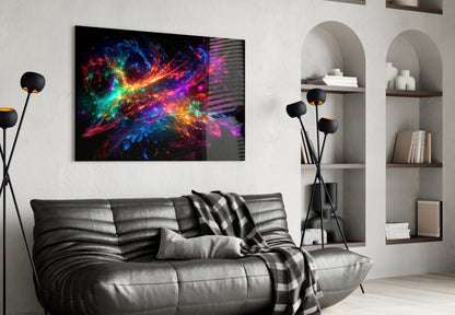 Colors of Space Glass Wall Art || Designer Collection